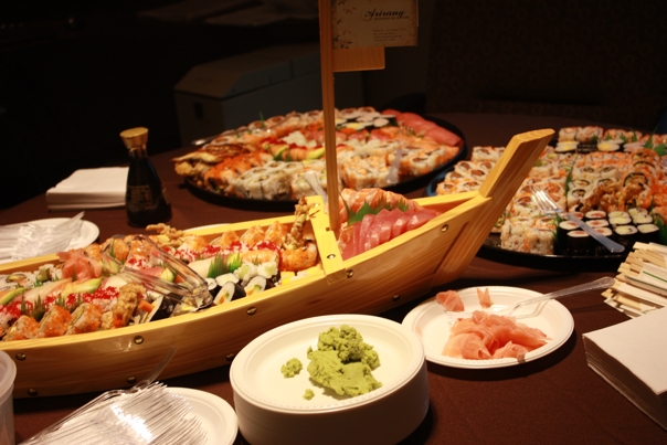 Beautiful Boat Of Sushi! 
