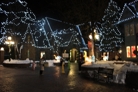 The little lit up village! 