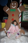The little gingerbread man with little Ashlyn! 