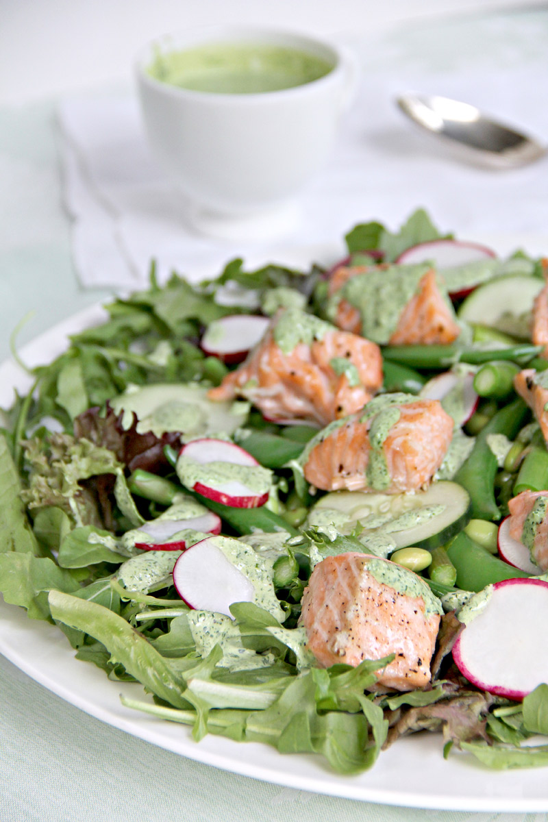 Salmon and Spring Vegetable Salad