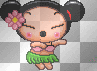 Pucca Hula dancing
