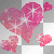 3 Glitter love hearts