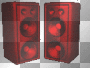 red speakers red speakers
