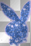 Blue Play boy bunny