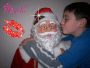santa kiss