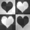 Black 'n' White Hearts