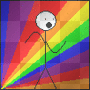 rainbow man