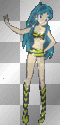 ANIMATED ANIME GLITTER GIRL