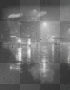 white and black rain