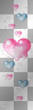 floating pink & Blue Hearts