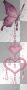 BUTTERFLY, HEART, PINK