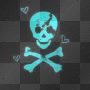 Punk Blue Skull Wallpaper