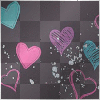 PiNK, PURPLE, AND BLUE HEARTS