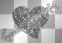 Glittery heart