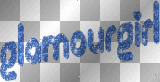 Blue Glitter Glamour Girl
