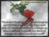 How can i let you go ?