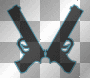 guns - black/blue guns - black/blue