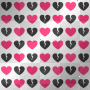 Pink and Black Broken Hearts