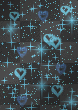 Blue Hearts Glitter