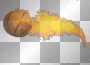 flaming basketball