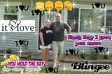 me & chris in front of our house