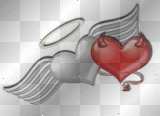 angel and devil hearts