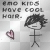 emo Kids have cool hair