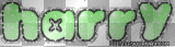 harry glitter green