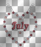 July ruby birthstone necklace