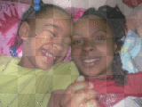 me and my lilsis talia dont we look cute