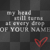 my head still turnss