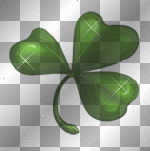 Glittery Shamrock 3D