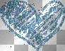 Blue Scribble Heart