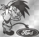 peein on ford