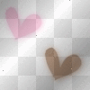 pink && brown hearts