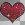 Glittery red heart.....