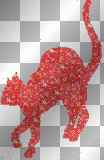 Glitter Red Cat