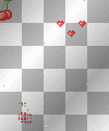falling cherries and hearts