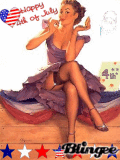4th of July pinup Elvgren