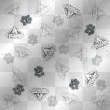 flashing diamonds and money signs
