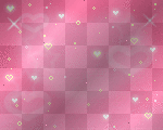 flashing falling pink hearts and stars