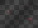 flashing red stars
