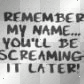 remember my name