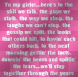 to my gurls