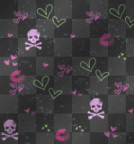 Skull and Heart Background!