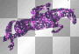 purple jumpin horse