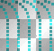 turquoise "waterfall"