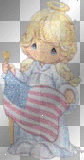 Precious Moments: American Flag