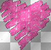 doodle pink heart