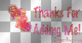 thanks for adding me